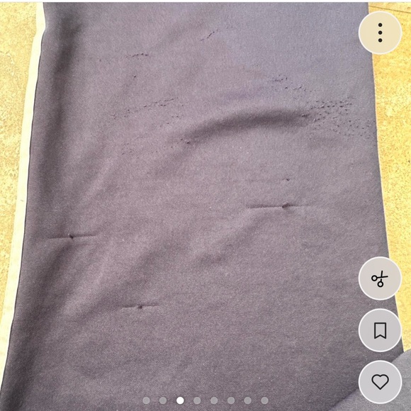 Navy Blue Sweatpants with White Stripes - Picture 2 of 6